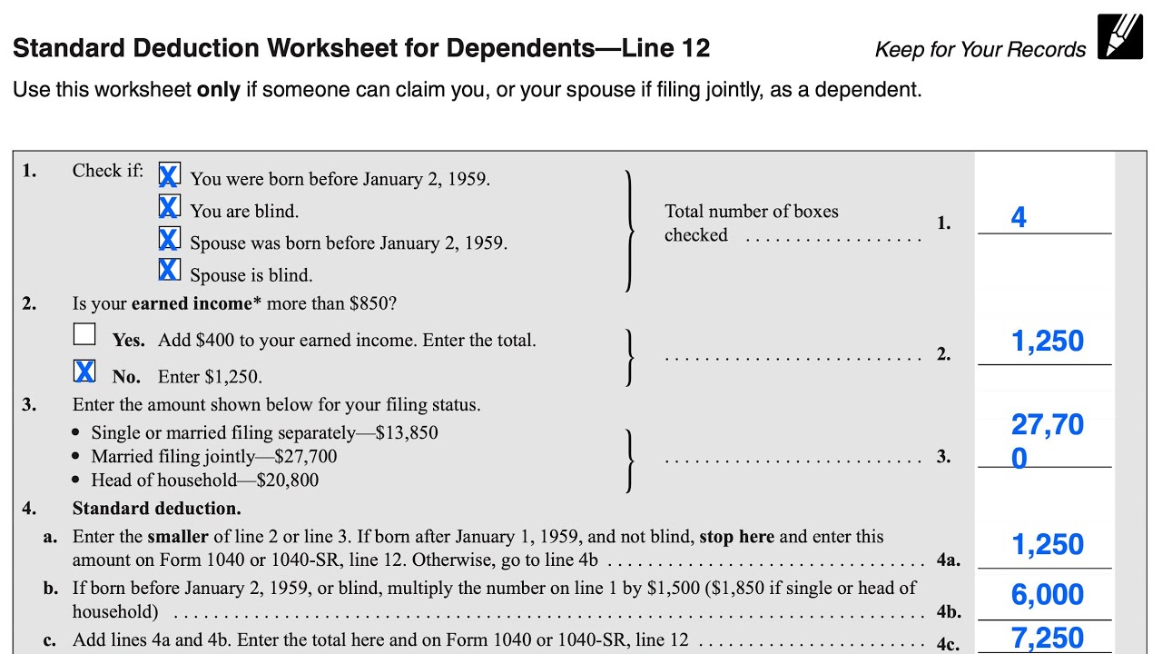 Section 199A Deduction Worksheets